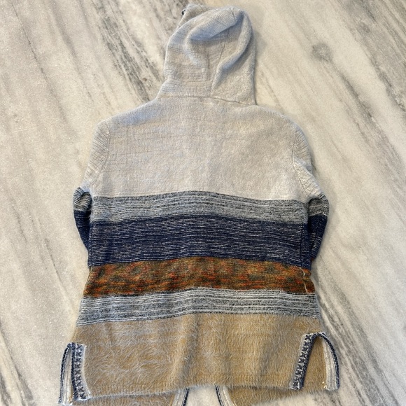 FATE Siana Stitch Detailed Hooded Open Cardigan Sweater size Large - Picture 3 of 8